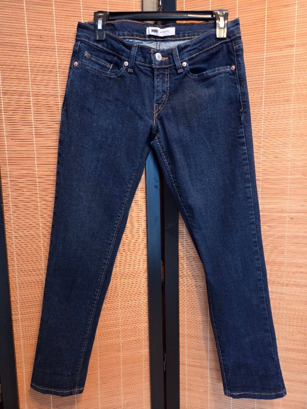 Levi’s 524 Women's Size 27/5 Iconic Classic Staple Dark Blue Skinny Jeans Preppy